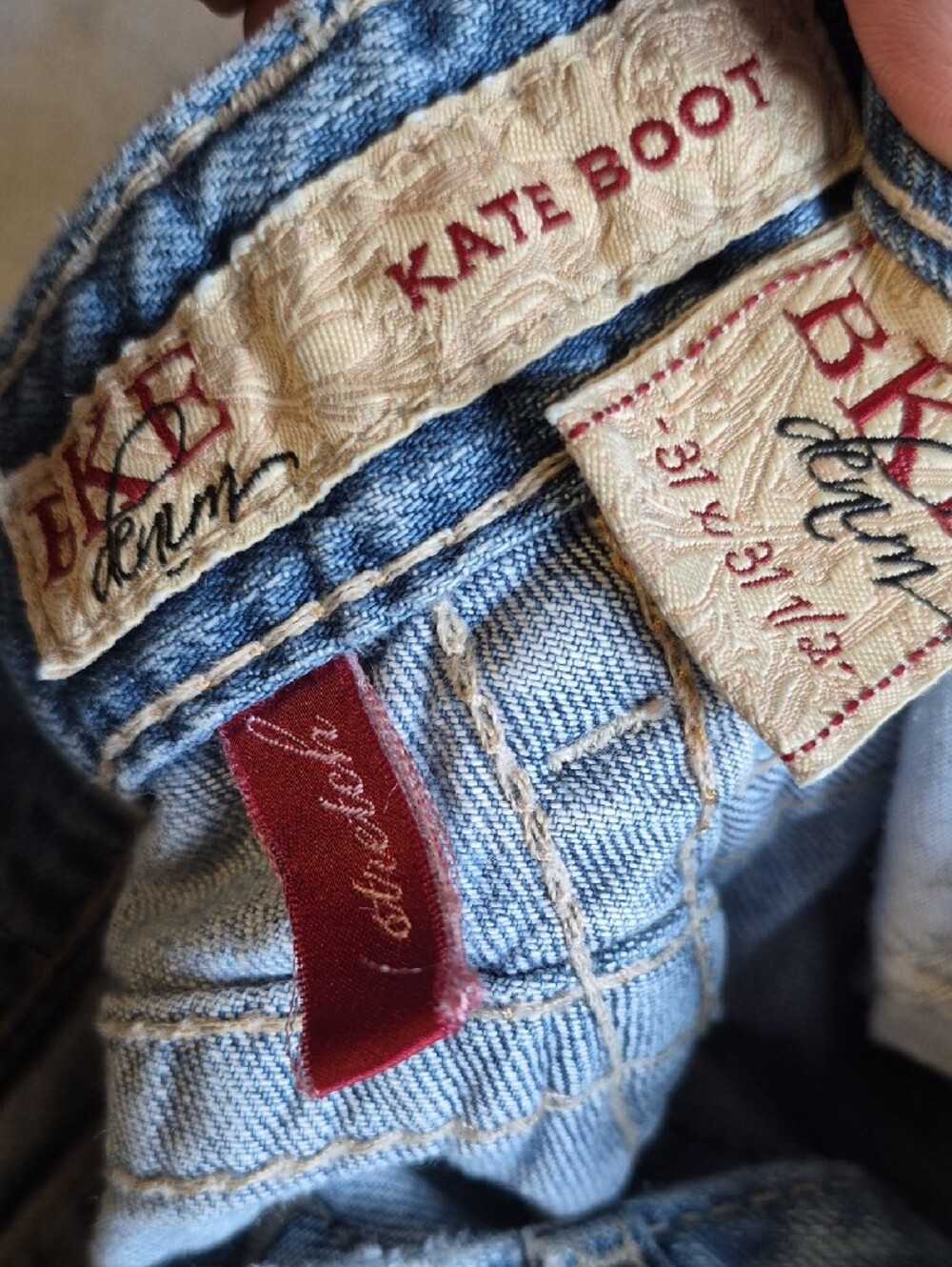 BKE Light Blue Boot Cut Jeans - Picture 3 of 5